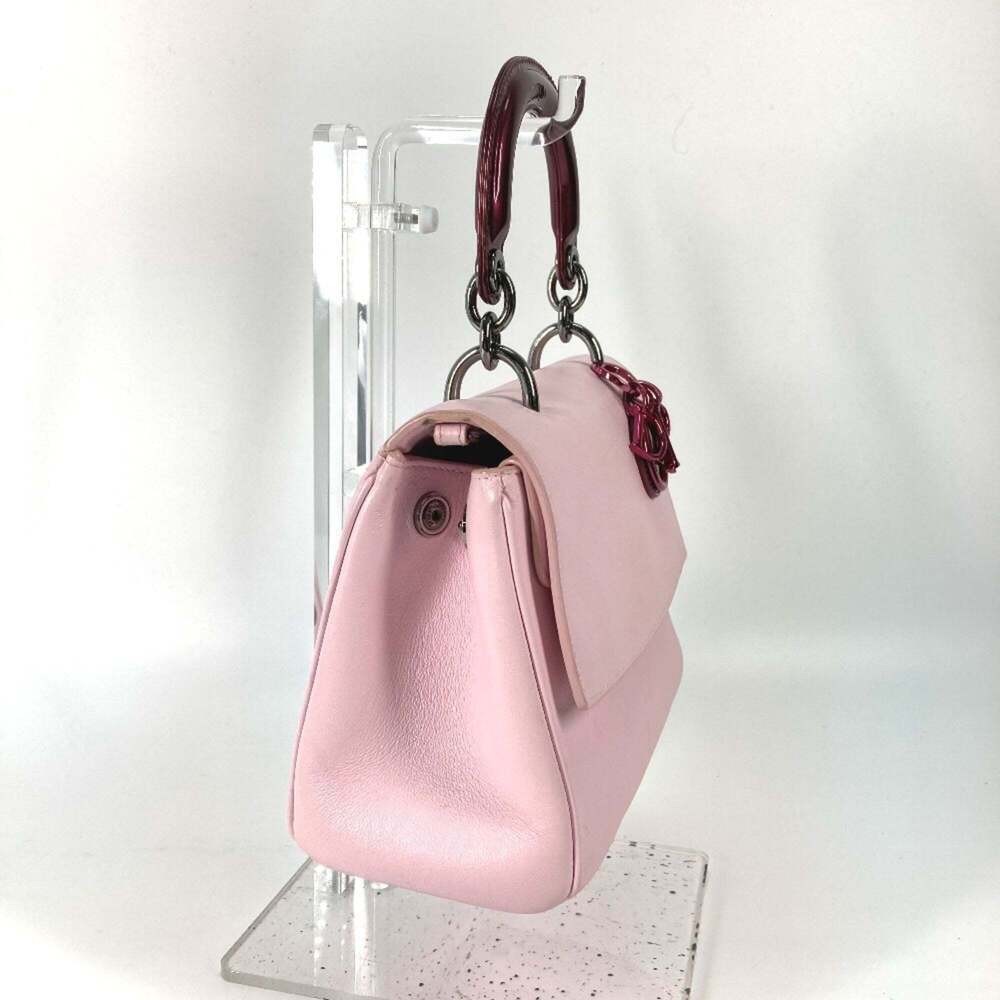 CHRISTIAN DIOR Pink Leather Shoulder Bag - Picture 3 of 16